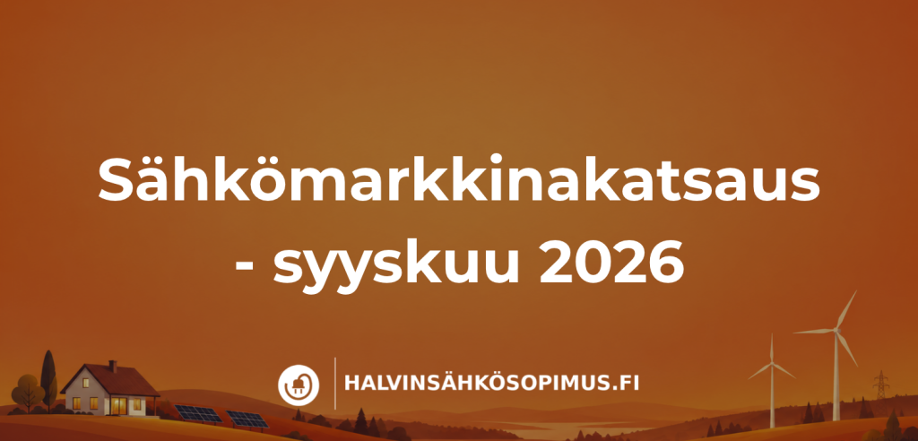 Sähkömarkkinakatsaus syyskuu 2026